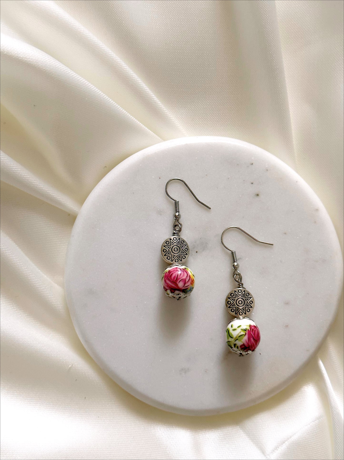 Porcelain Bead Earrings