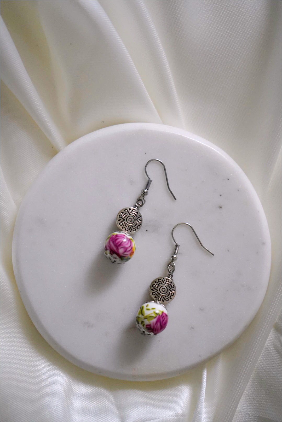 Porcelain Bead Earrings